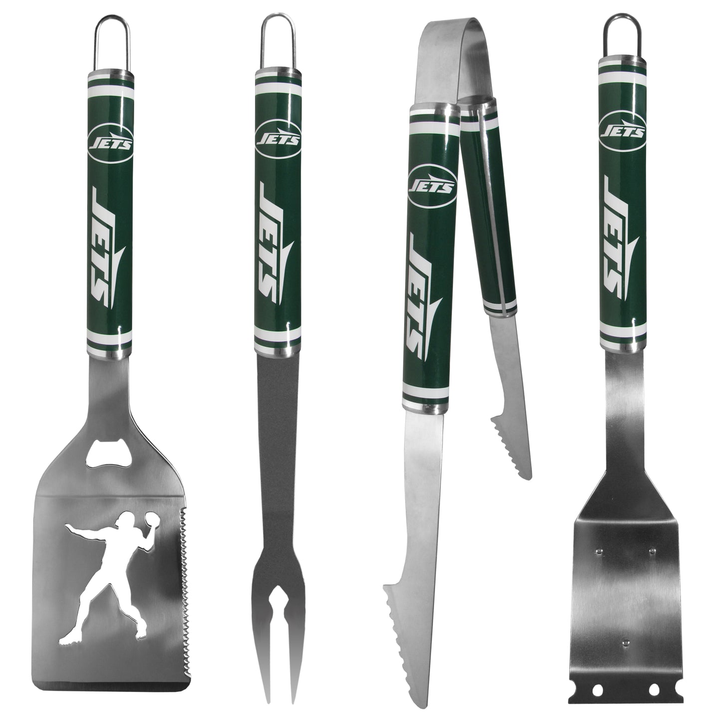 New York Jets 4 pc Logo Grill Tool Set