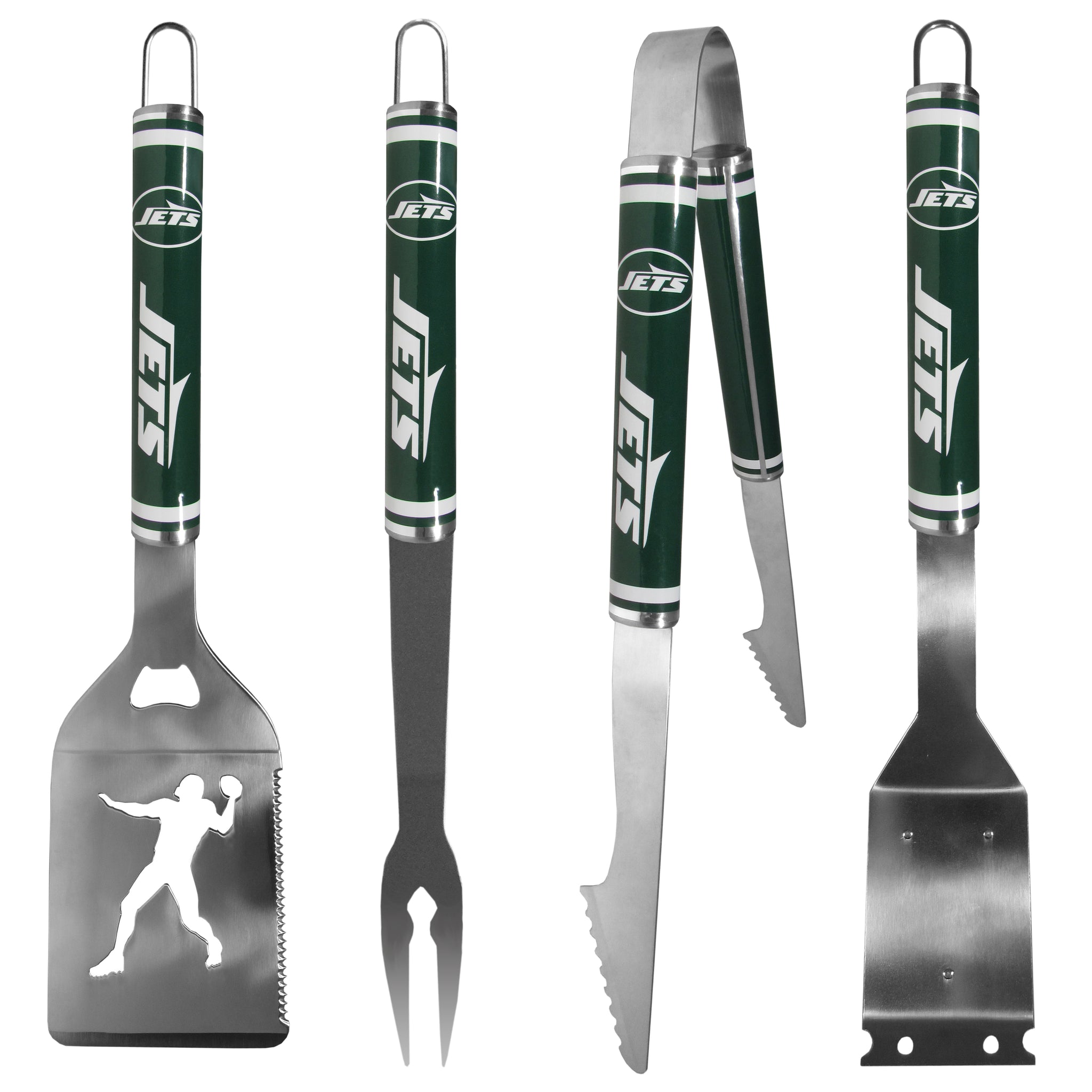 New York Jets 4 pc Logo Grill Tool Set