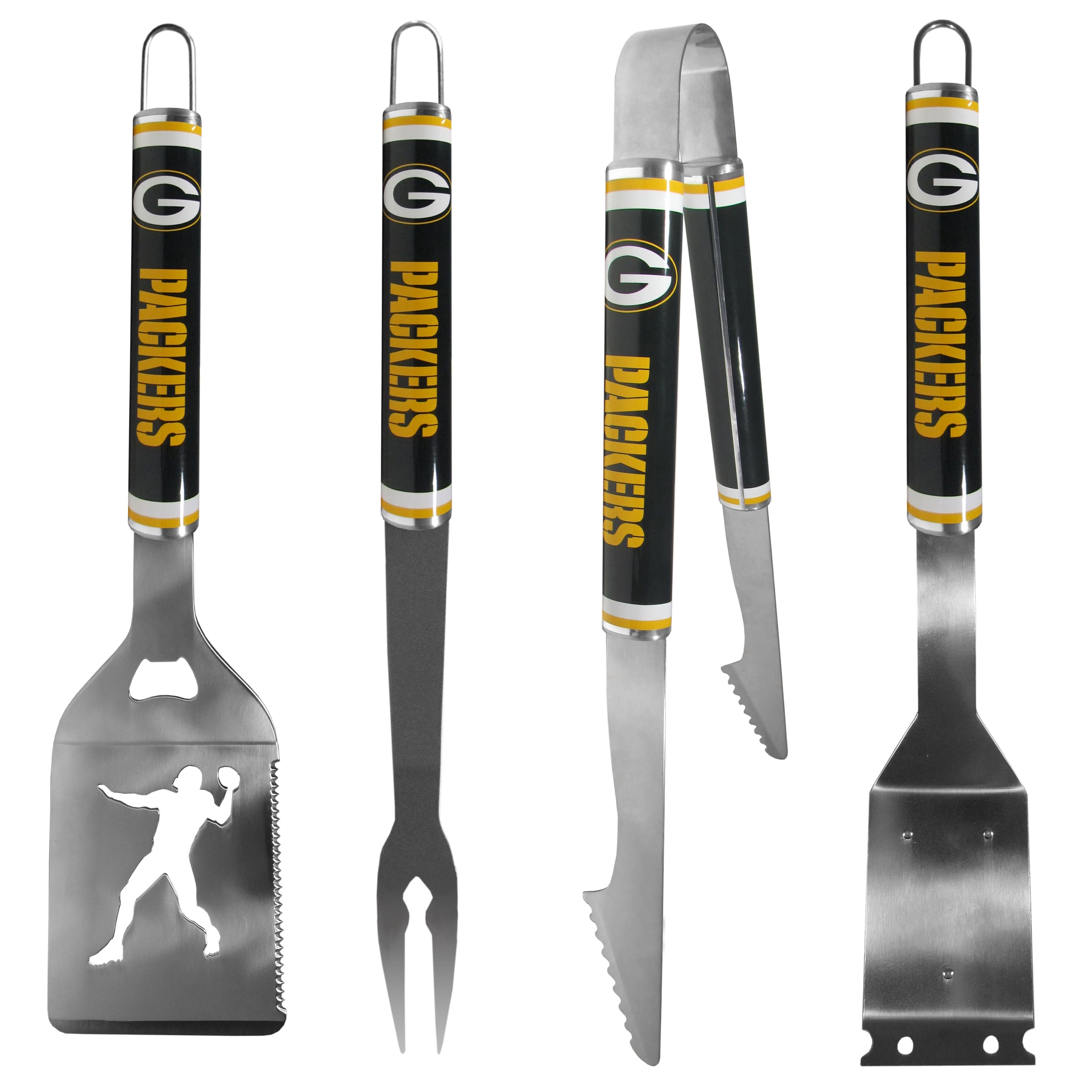 Green Bay Packers 4 pc Logo Grill Tool Set
