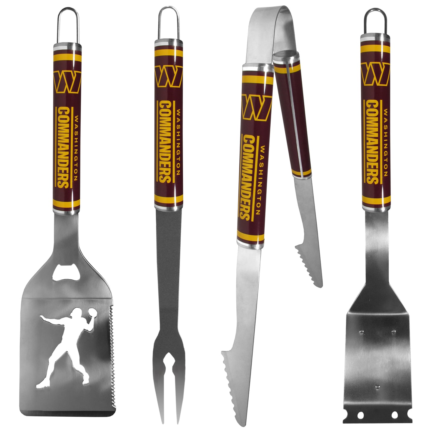 Washington Commanders 4 pc Logo Grill Tool Set