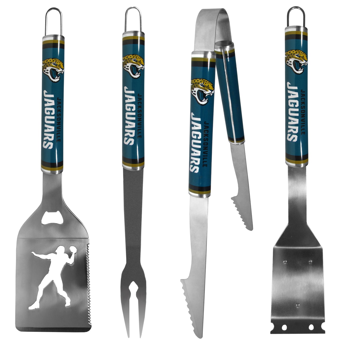 Jacksonville Jaguars 4 pc Logo Grill Tool Set