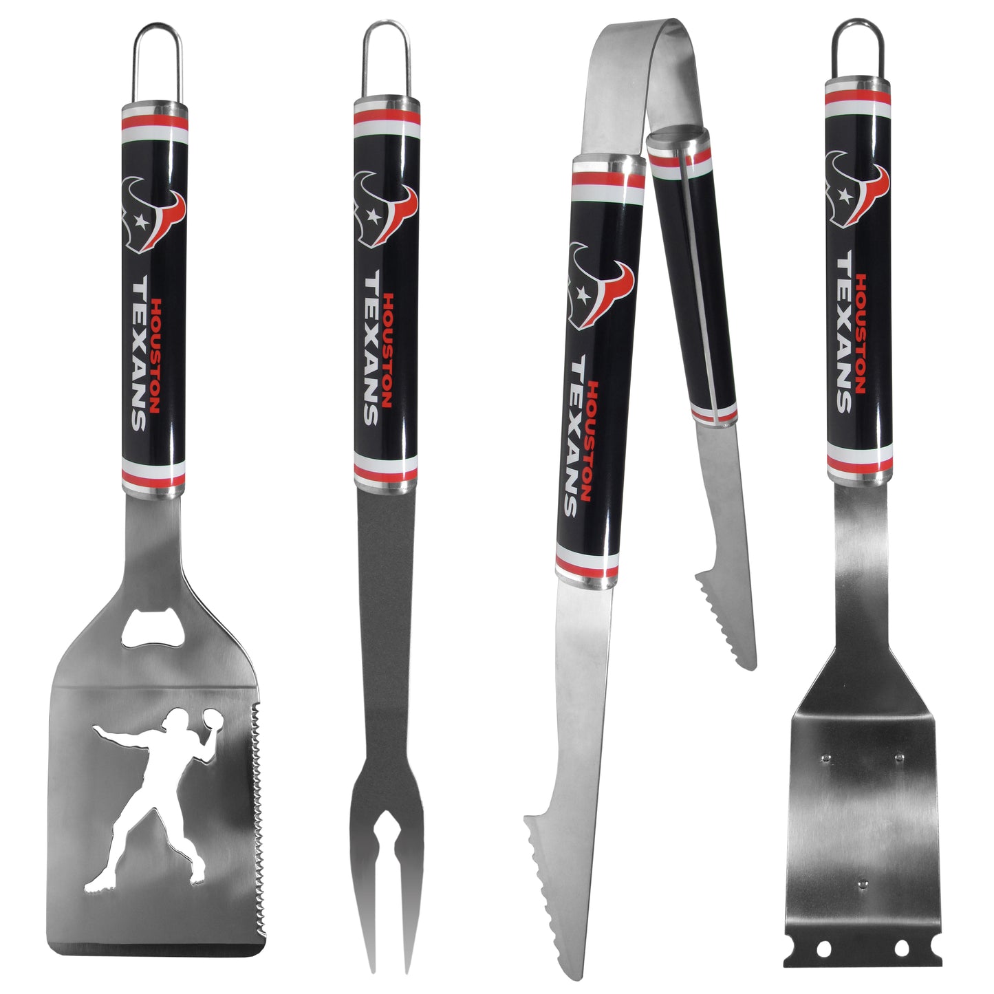 Houston Texans 4 pc Logo Grill Tool Set