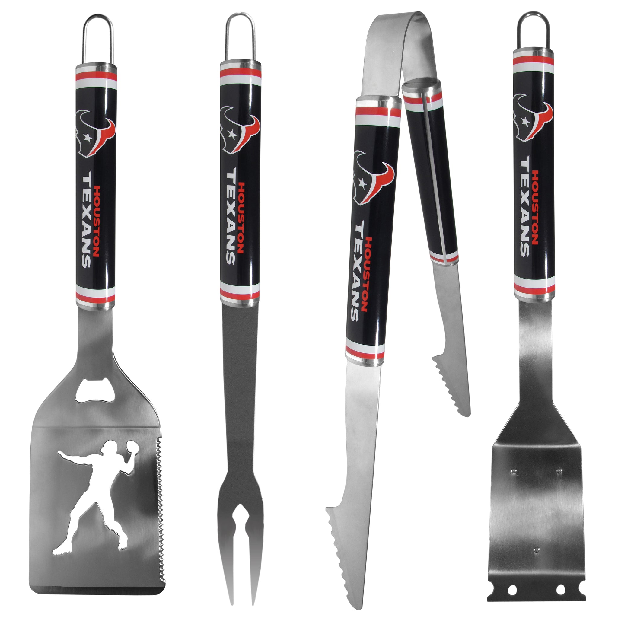 Houston Texans 4 pc Logo Grill Tool Set