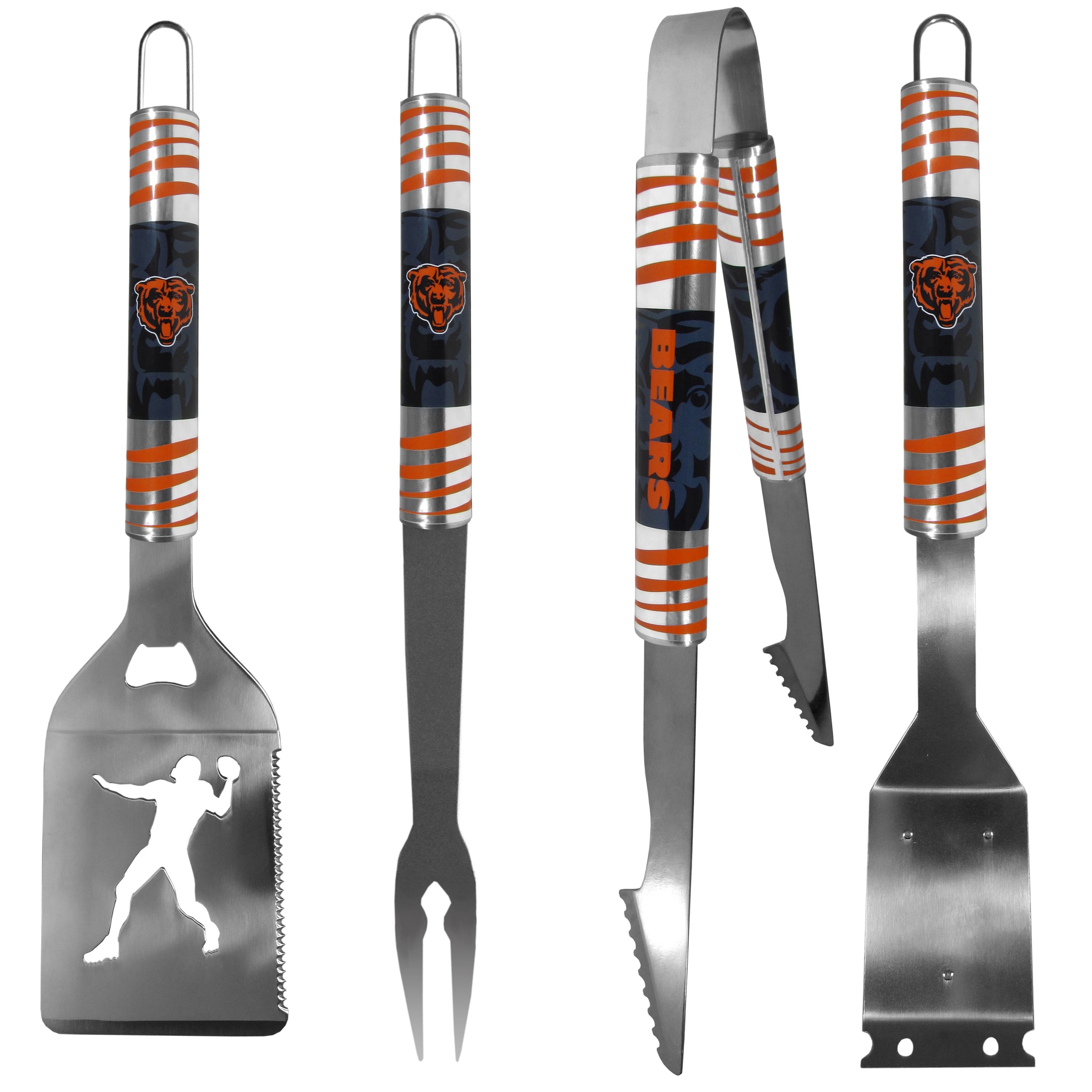 Chicago Bears 4 pc Steel Grill Tool Set