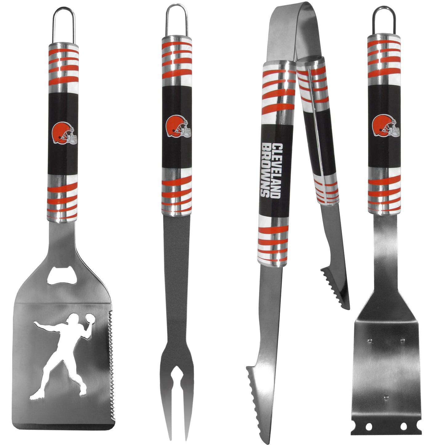 Cleveland Browns 4 pc Steel Grill Tool Set