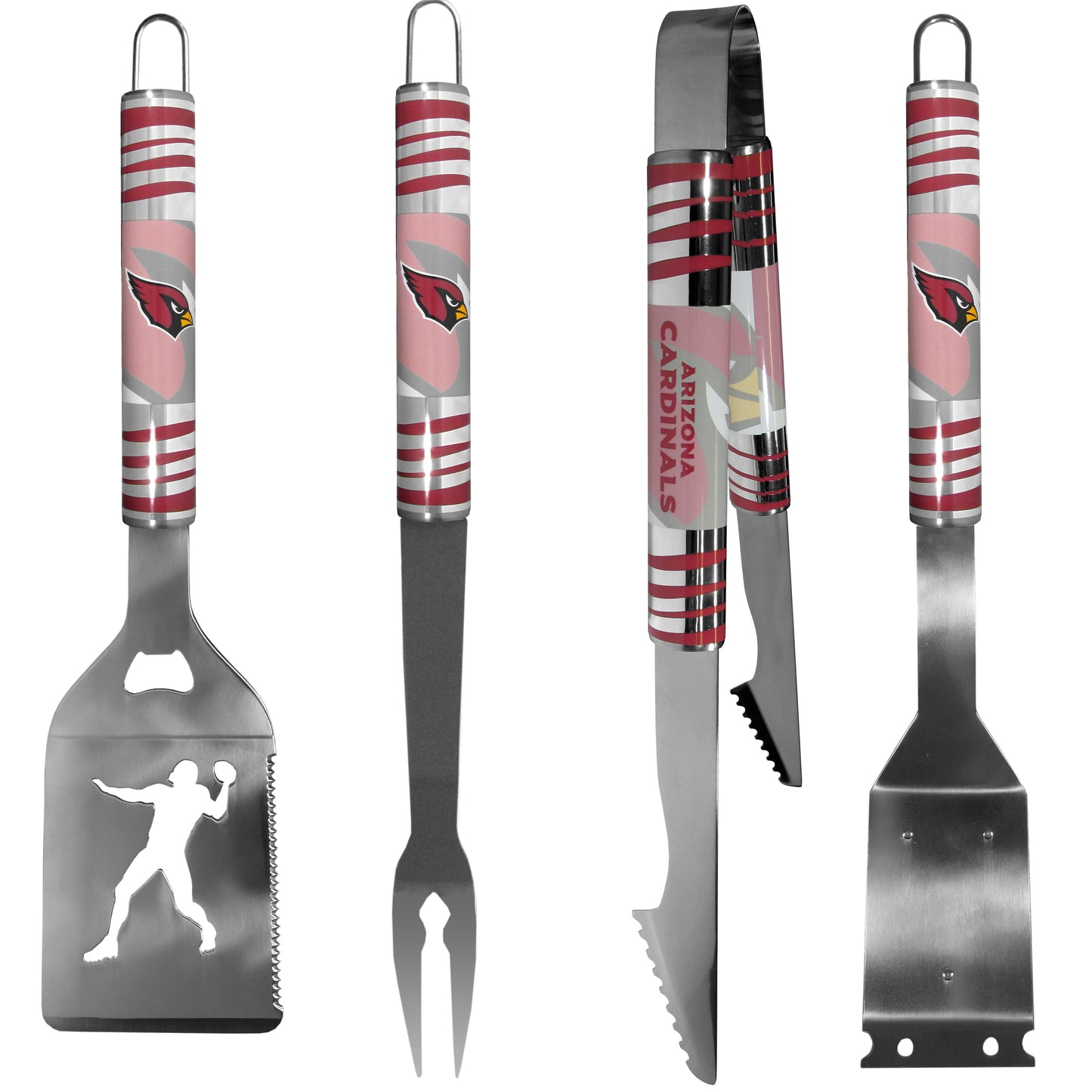 Arizona Cardinals 4 pc Steel Grill Tool Set