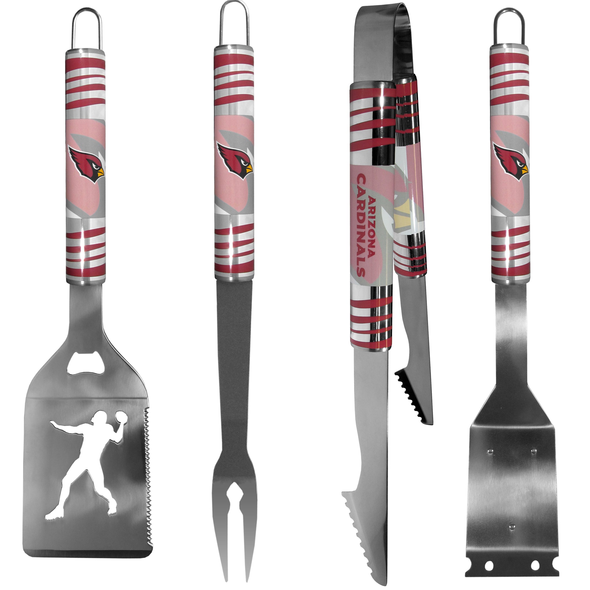 Arizona Cardinals 4 pc Steel Grill Tool Set