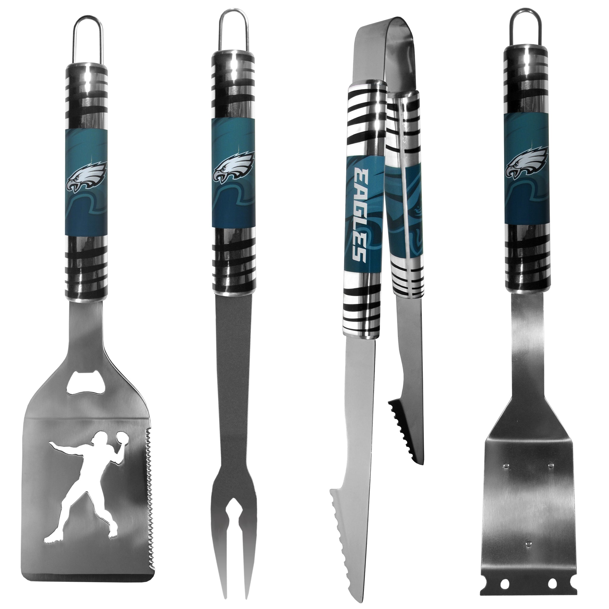 Philadelphia Eagles 4 pc Steel Grill Tool Set