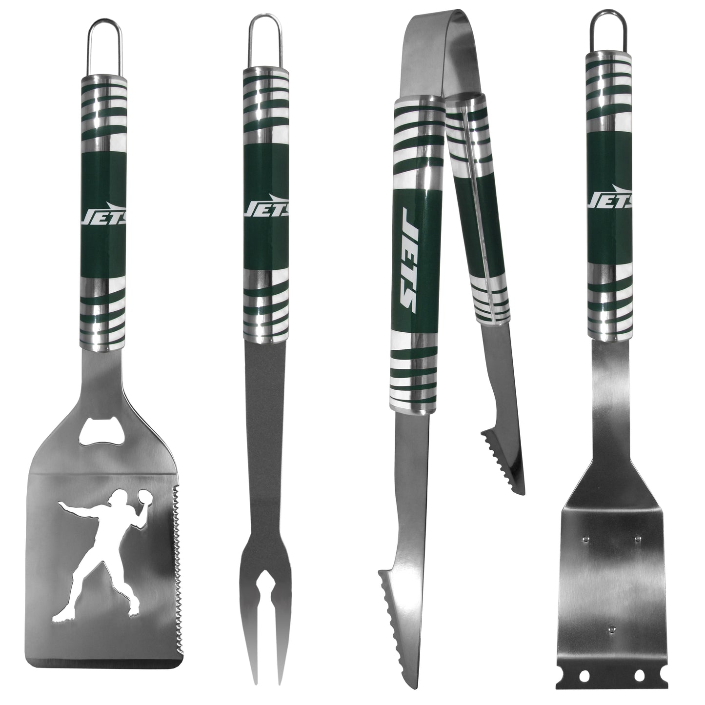 New York Jets 4 pc Steel Grill Tool Set