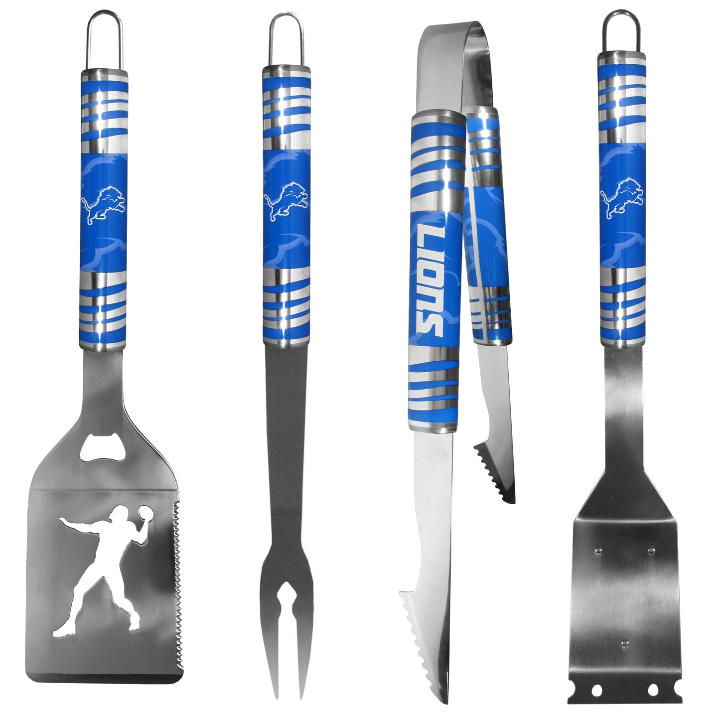Detroit Lions 4 pc Steel Grill Tool Set