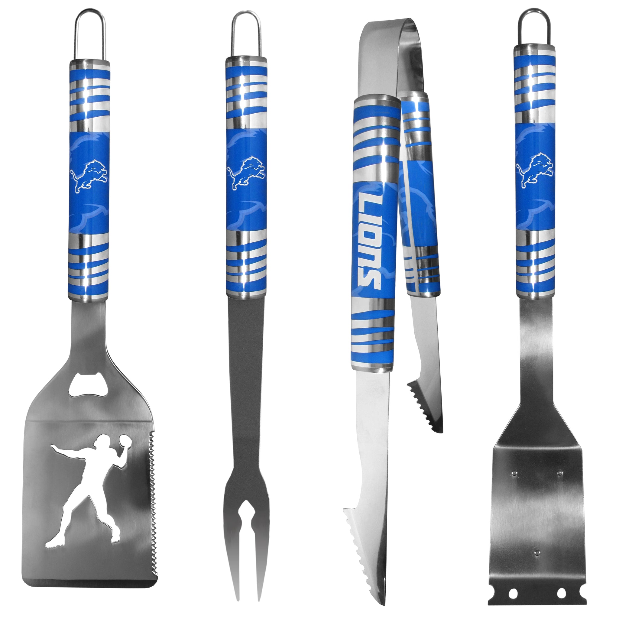 Detroit Lions 4 pc Steel Grill Tool Set