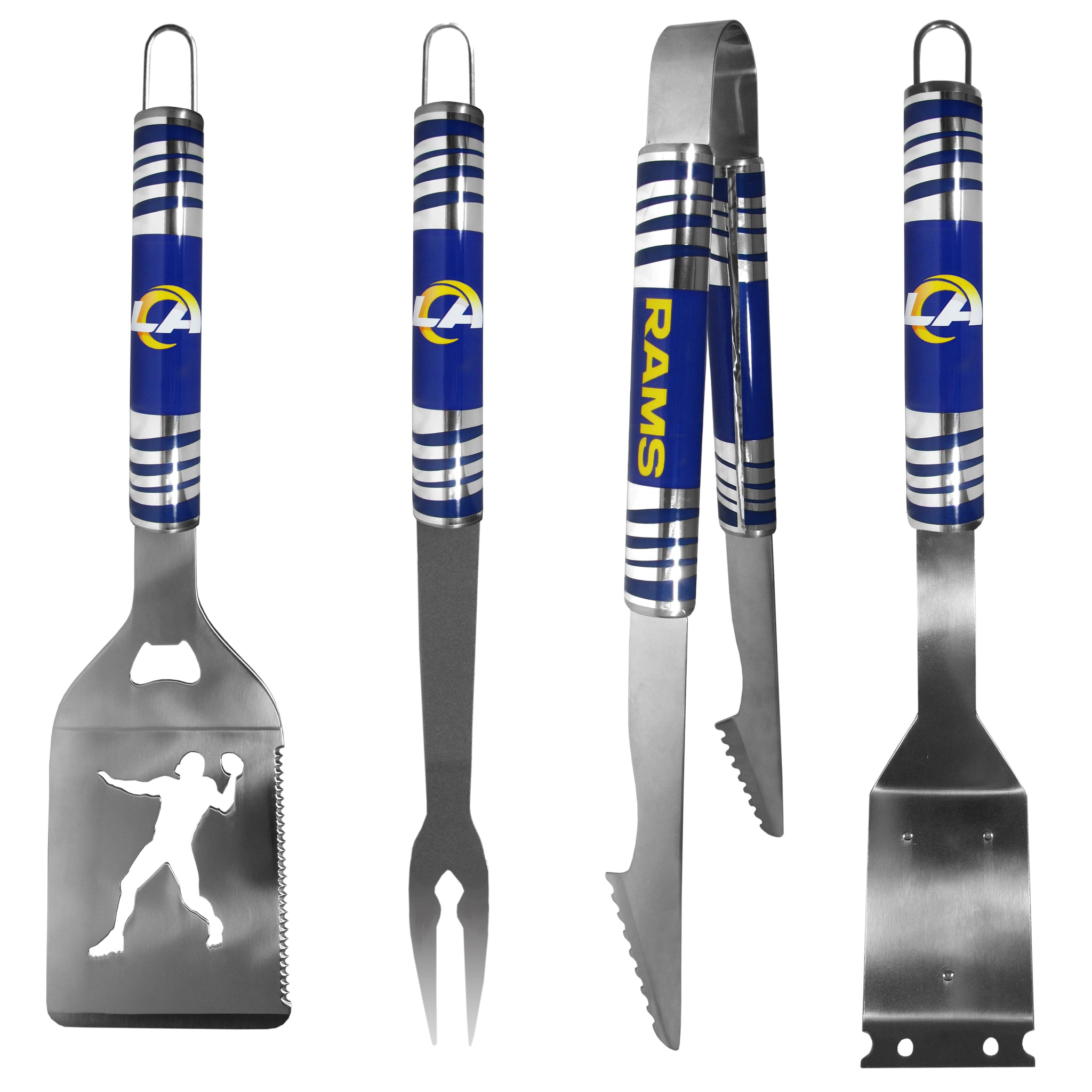 Los Angeles Rams 4 pc Steel Grill Tool Set