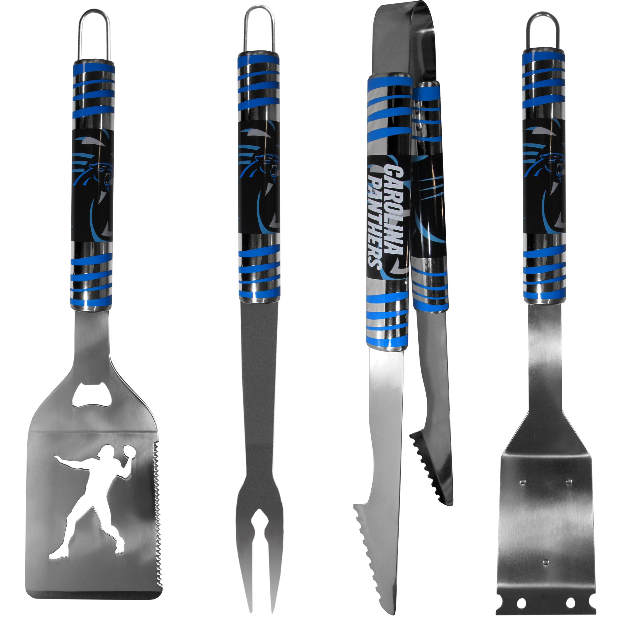 Carolina Panthers 4 pc Steel Grill Tool Set