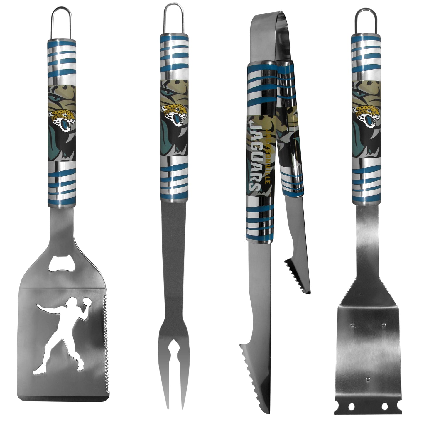 Jacksonville Jaguars 4 pc Steel Grill Tool Set