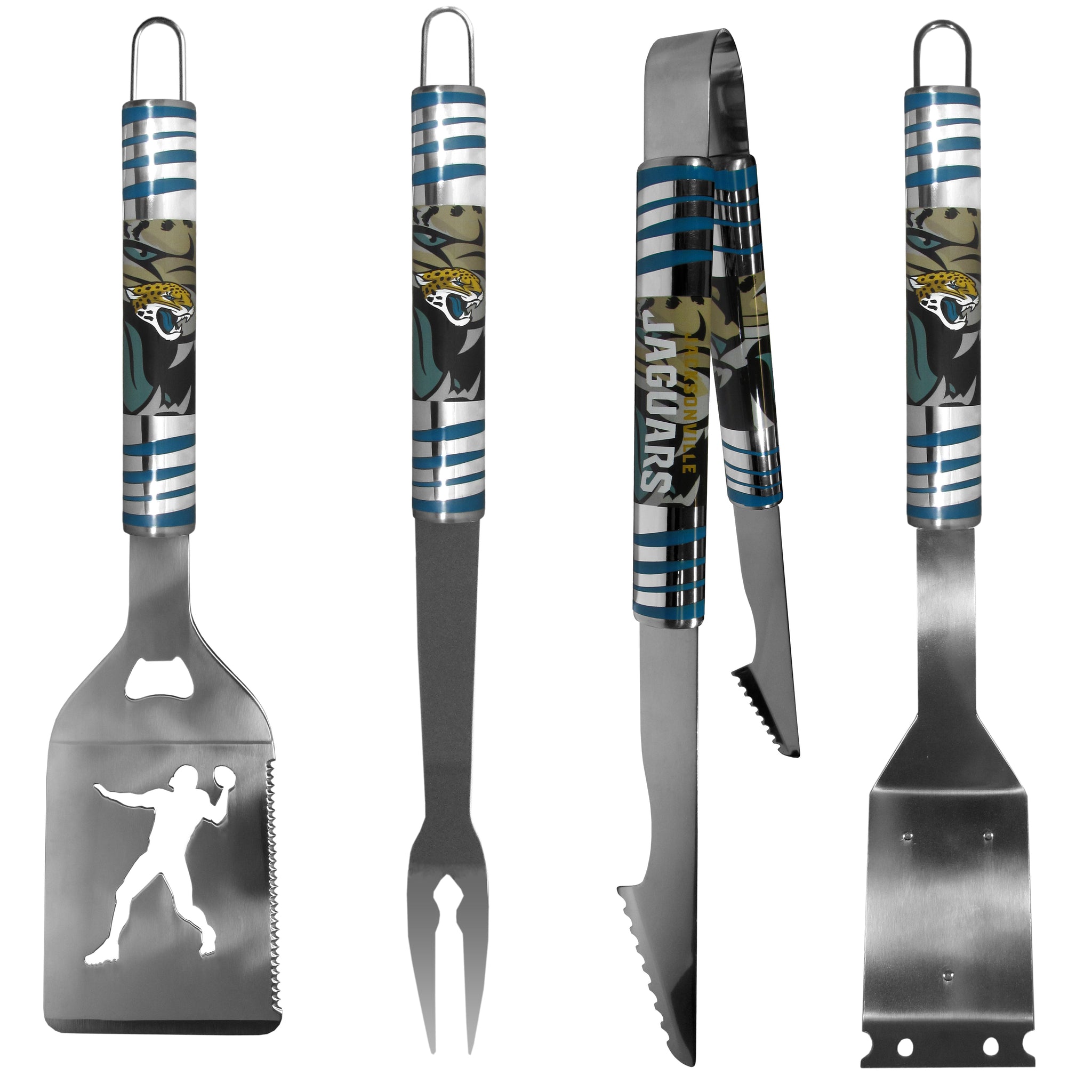 Jacksonville Jaguars 4 pc Steel Grill Tool Set