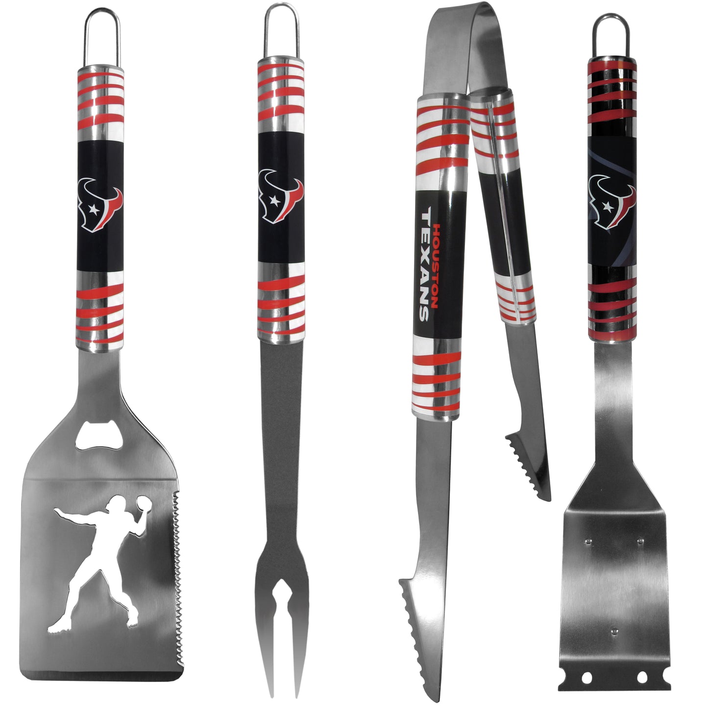 Houston Texans 4 pc Steel Grill Tool Set