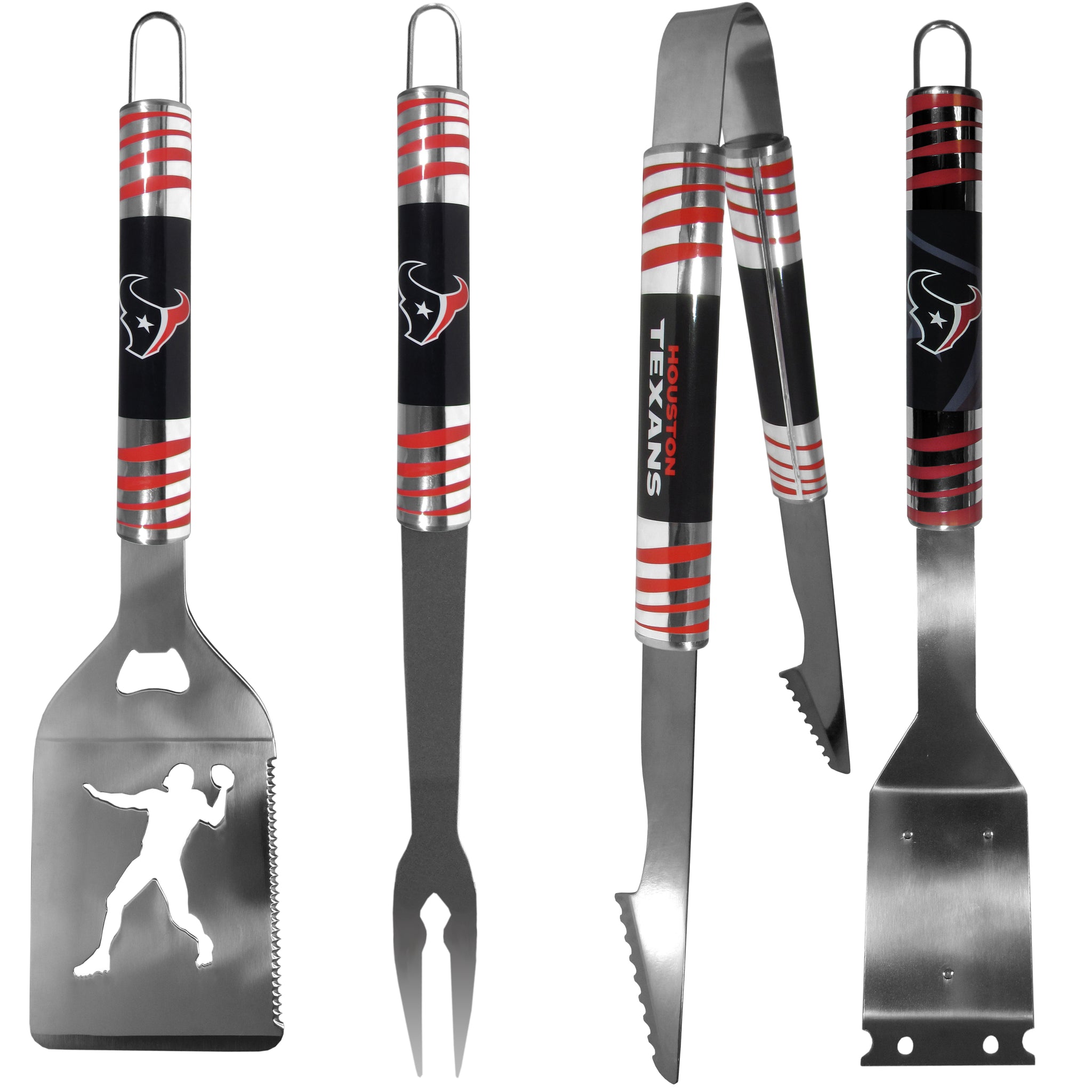 Houston Texans 4 pc Steel Grill Tool Set