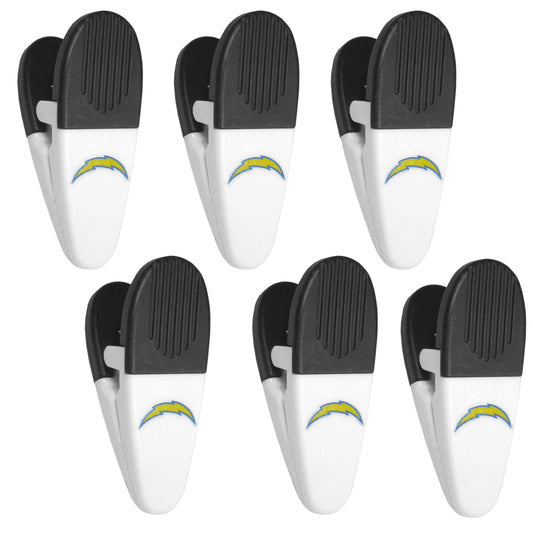 Los Angeles Chargers Chip Clip Magnets, 6pk
