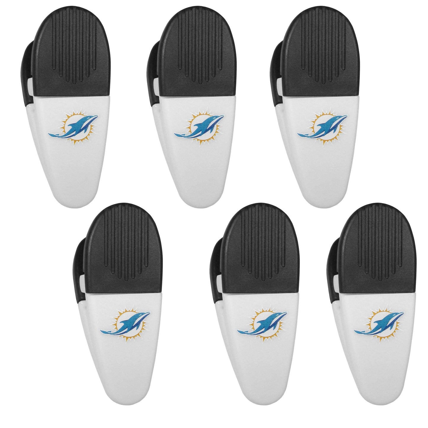 Miami Dolphins Chip Clip Magnets, 6pk - Siskiyou Buckle - Flyclothing LLC