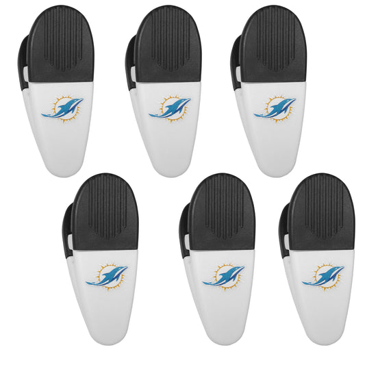 Miami Dolphins Chip Clip Magnets, 6pk