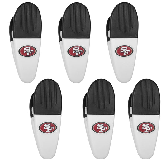 San Francisco 49ers Chip Clip Magnets, 6pk - Siskiyou Buckle