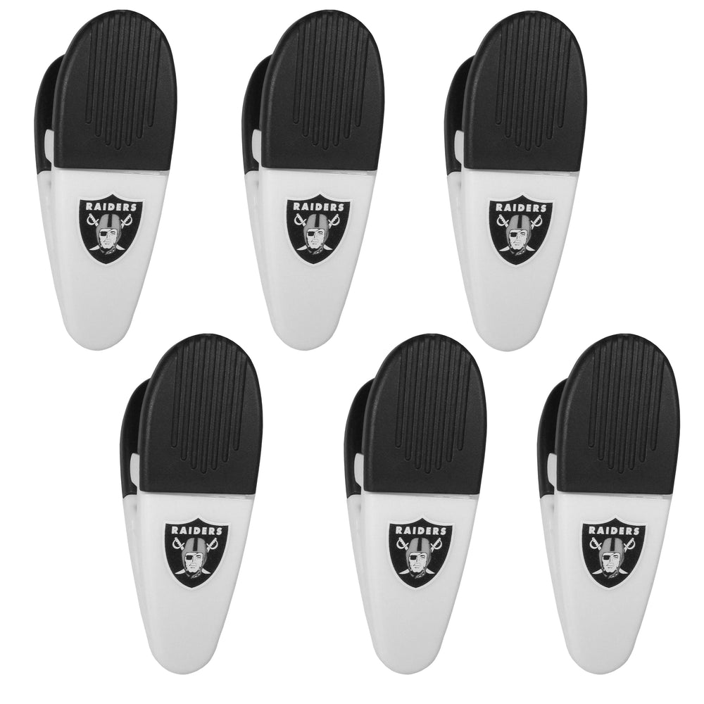 Las Vegas Raiders Chip Clip Magnets, 6pk - Siskiyou Buckle