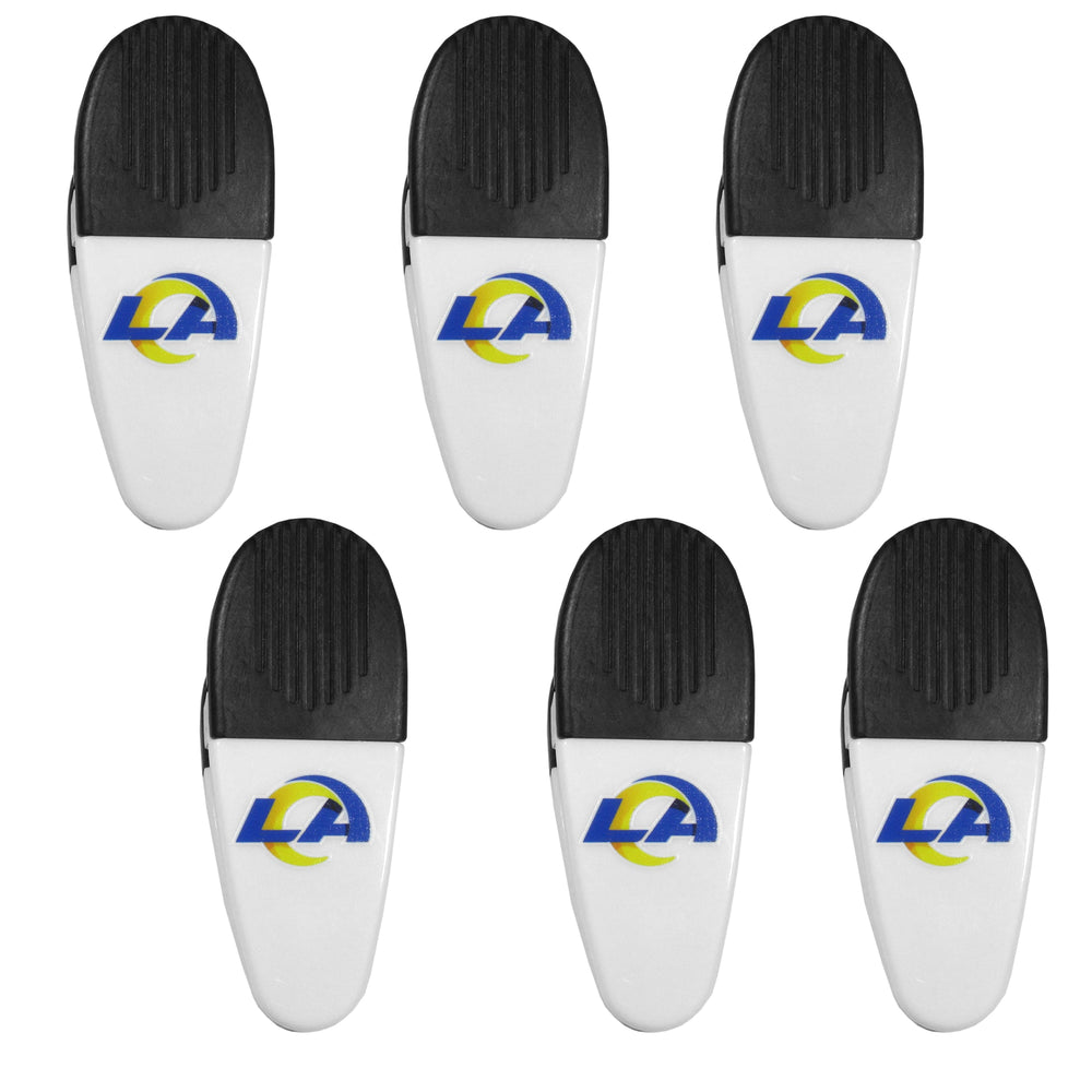Los Angeles Rams Chip Clip Magnets, 6pk - Siskiyou Buckle
