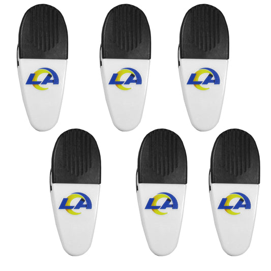 Los Angeles Rams Chip Clip Magnets, 6pk - Siskiyou Buckle