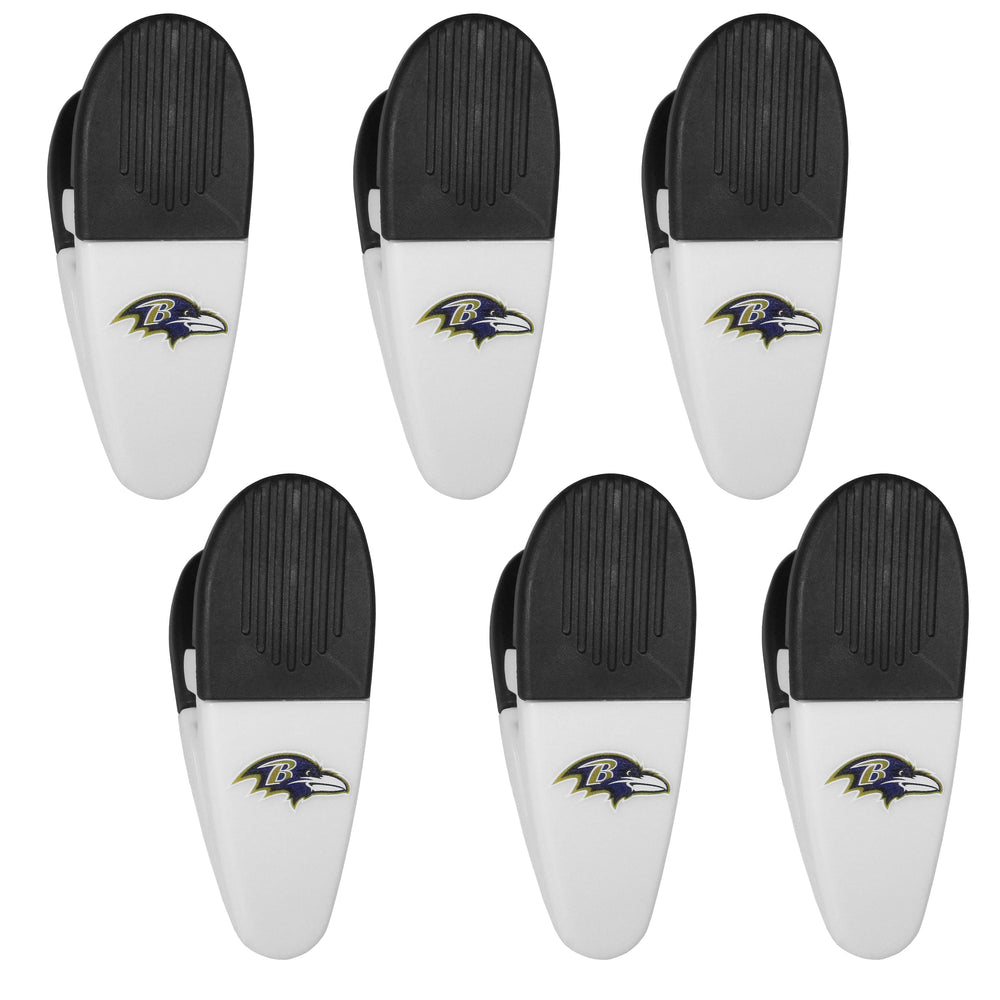 Baltimore Ravens Chip Clip Magnets, 6pk - Siskiyou Buckle