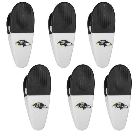 Baltimore Ravens Chip Clip Magnets, 6pk - Siskiyou Buckle