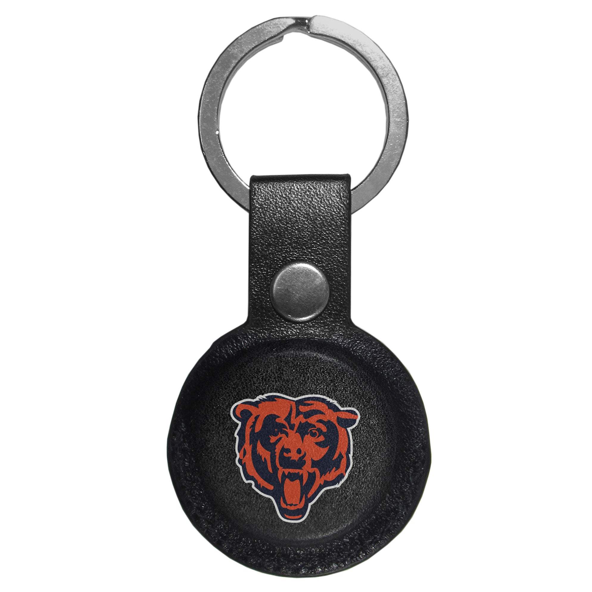 Chicago Bears AirTag Compatible Leather Key Chain
