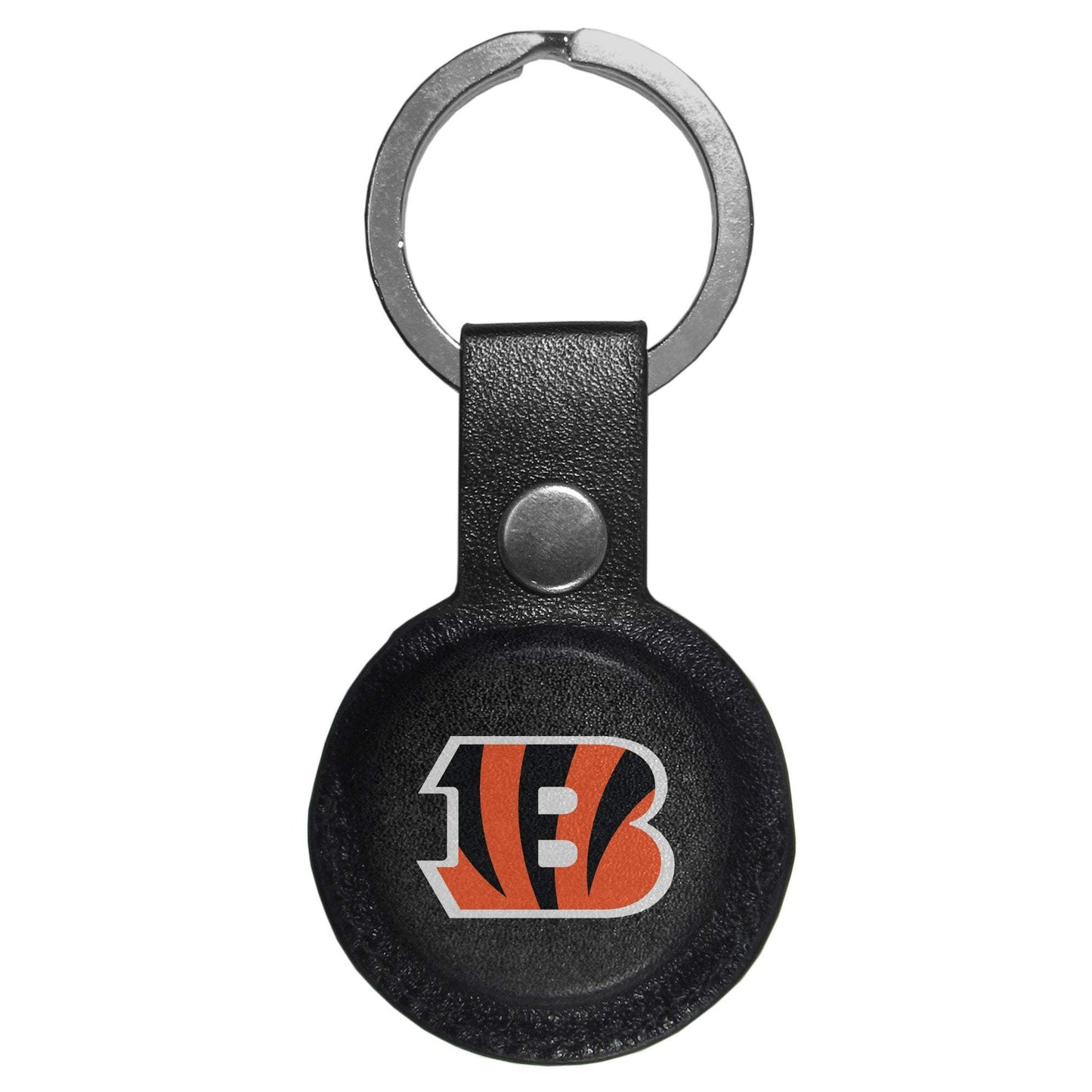 Cincinnati Bengals AirTag Compatible Leather Key Chain