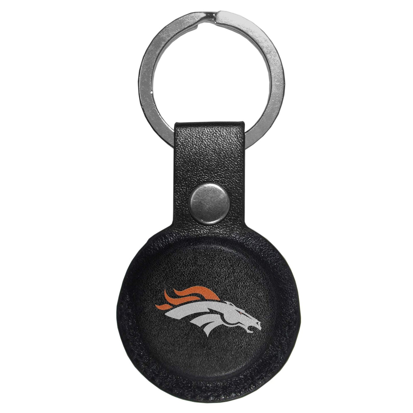 Denver Broncos AirTag Compatible Leather Key Chain