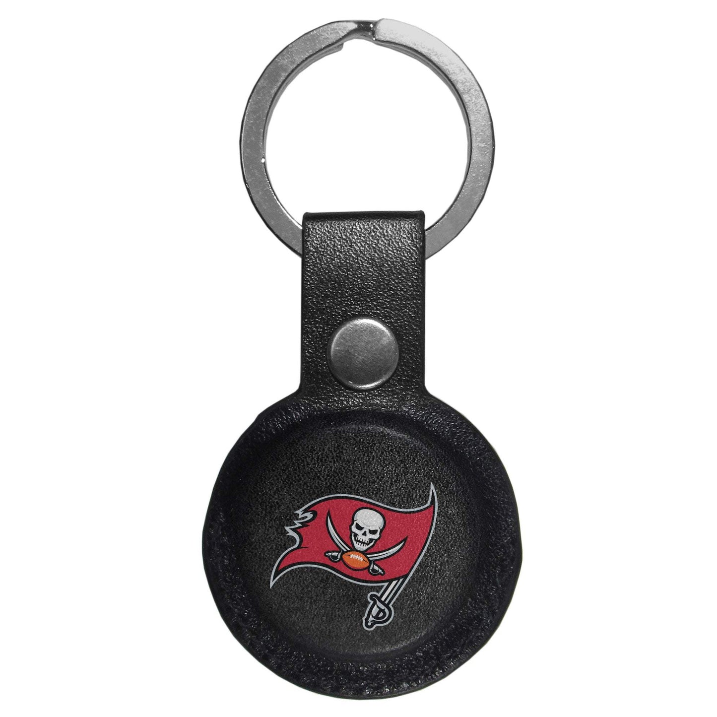 Tampa Bay Buccaneers AirTag Compatible Leather Key Chain