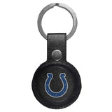 Indianapolis Colts AirTag Compatible Leather Key Chain