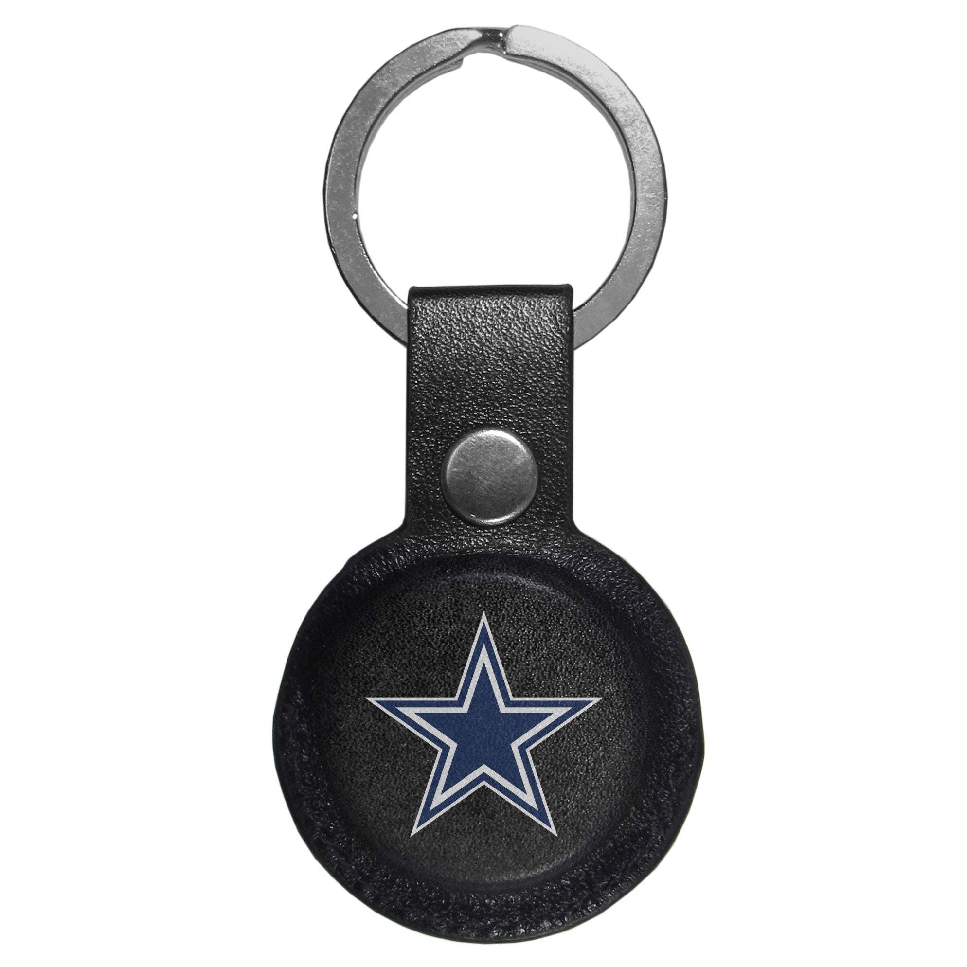 Dallas Cowboys AirTag Compatible Leather Key Chain