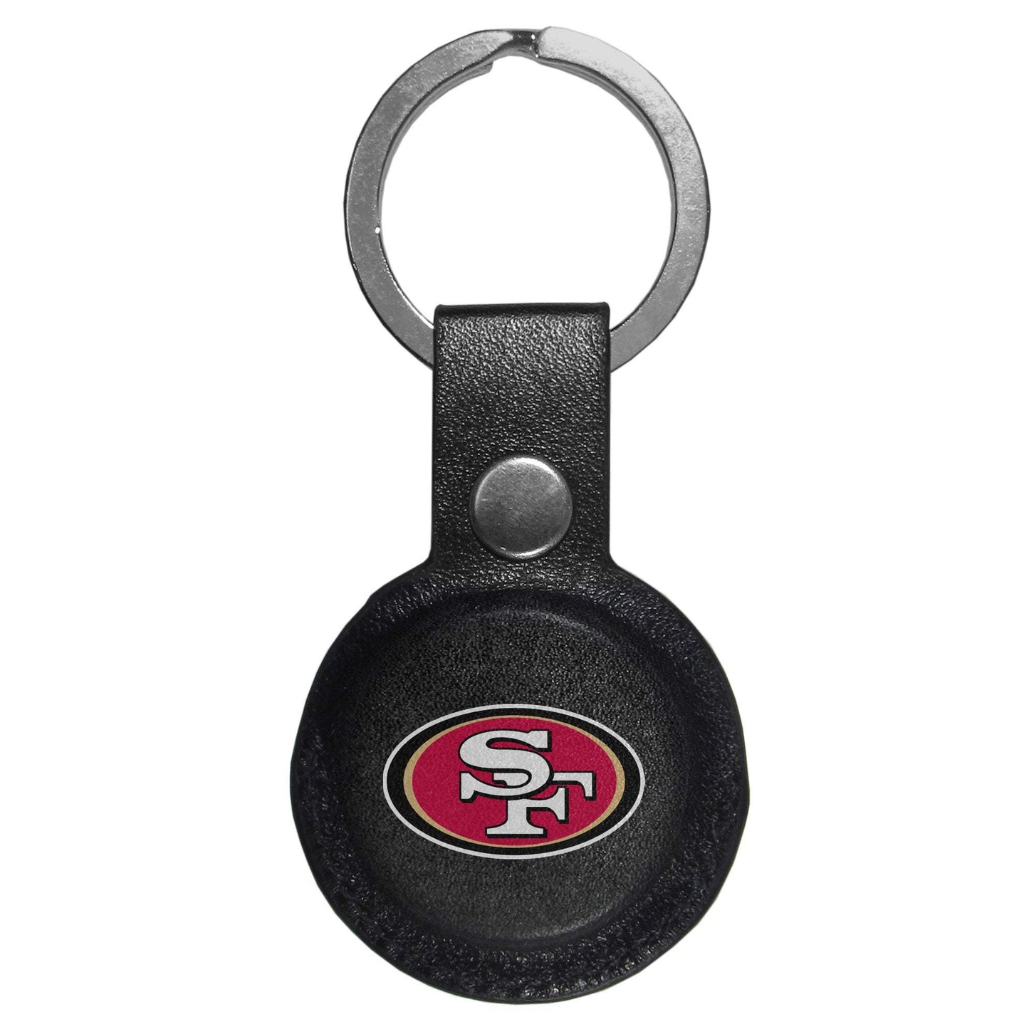 San Francisco 49ers AirTag Compatible Leather Key Chain