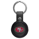 San Francisco 49ers AirTag Compatible Leather Key Chain