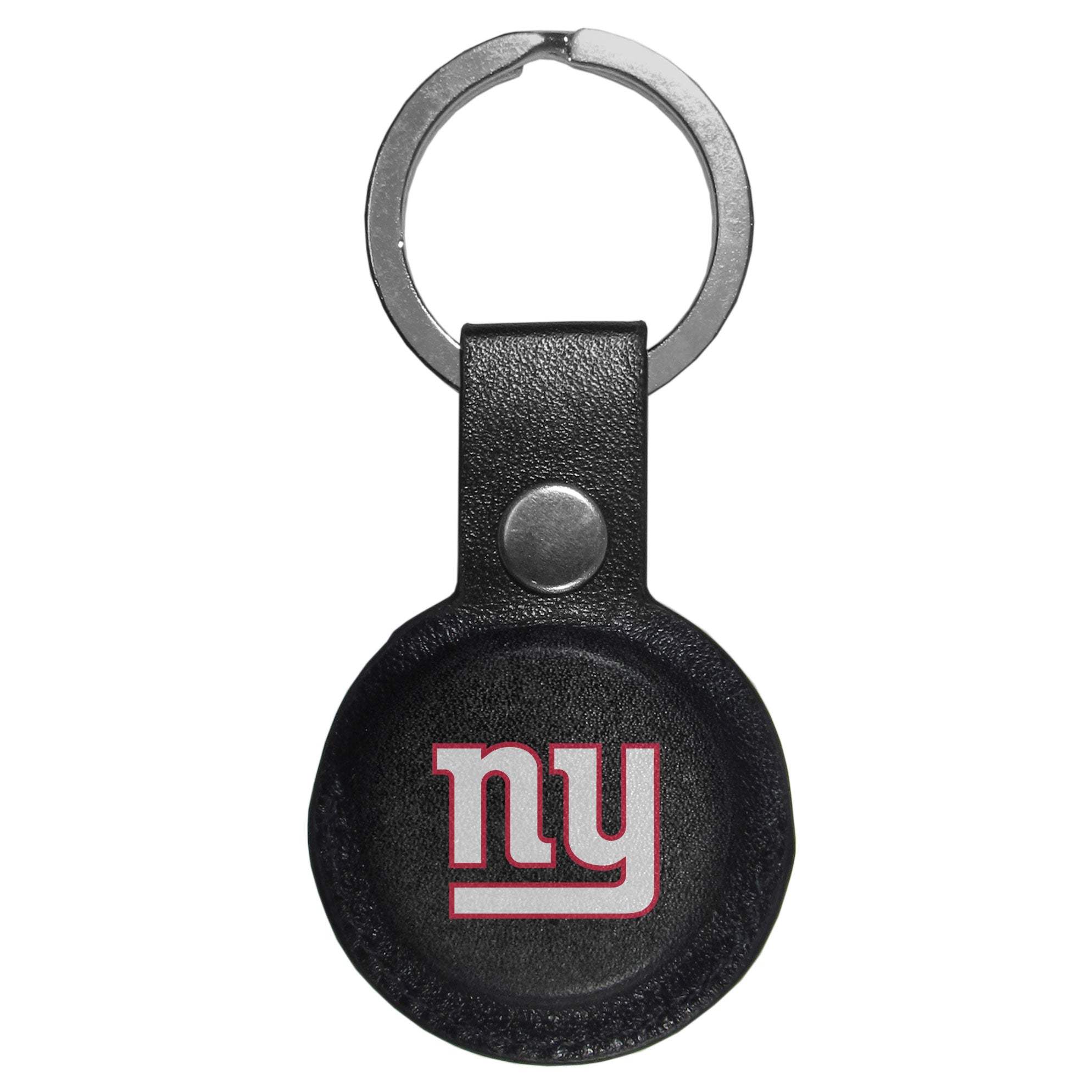 New York Giants AirTag Compatible Leather Key Chain