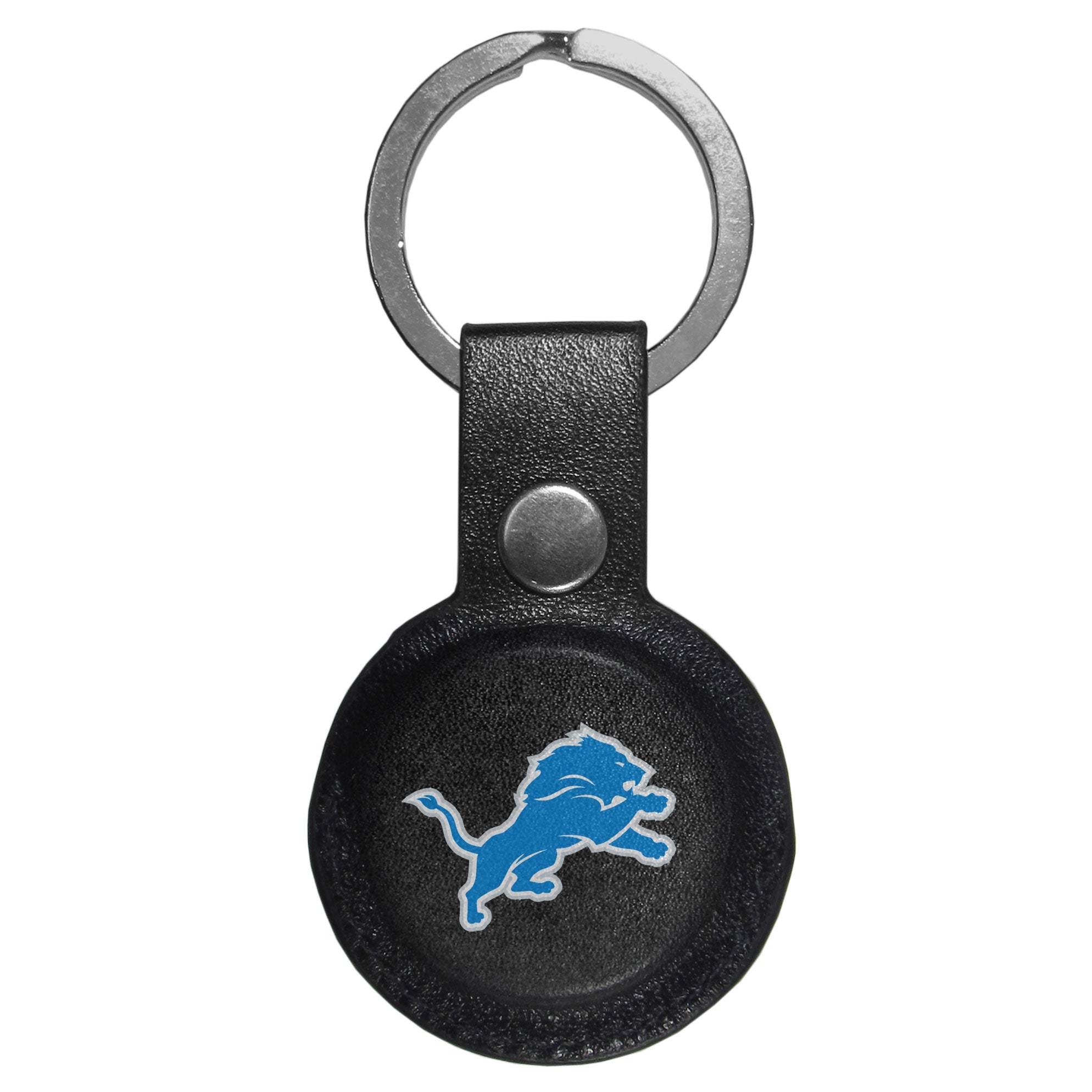 Detroit Lions AirTag Compatible Leather Key Chain