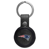 New England Patriots AirTag Compatible Leather Key Chain