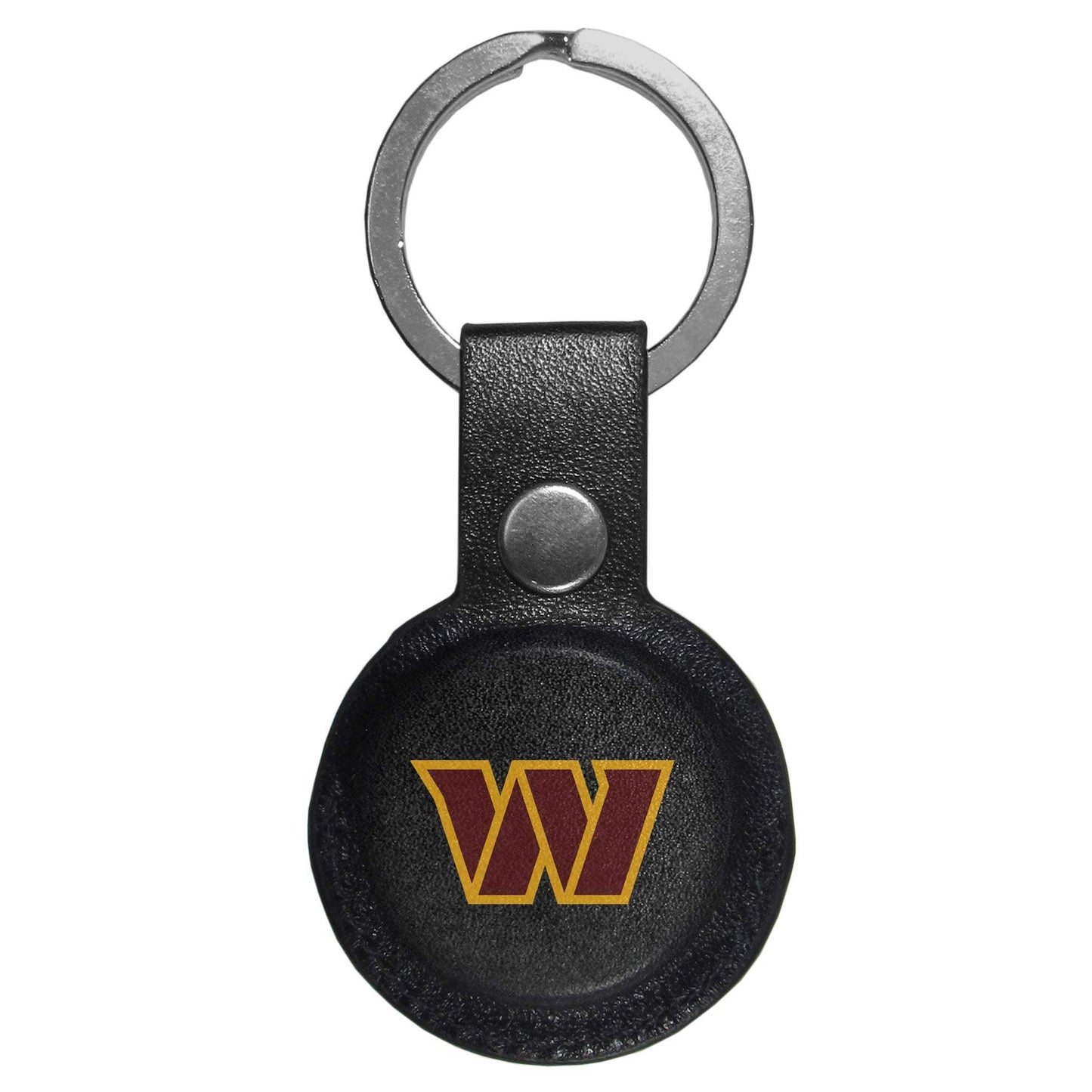 Washington Commanders AirTag Compatible Leather Key Chain