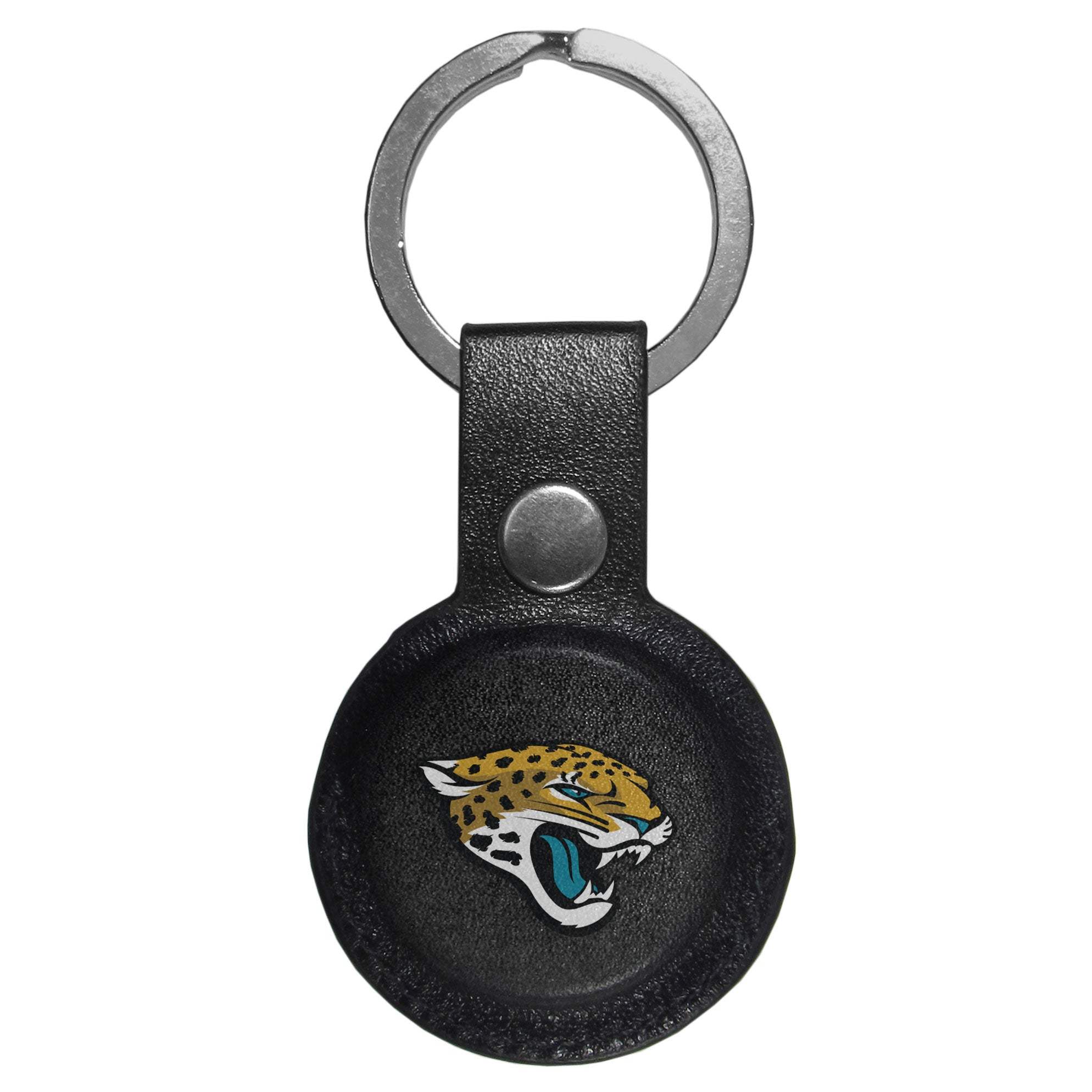 Jacksonville Jaguars AirTag Compatible Leather Key Chain