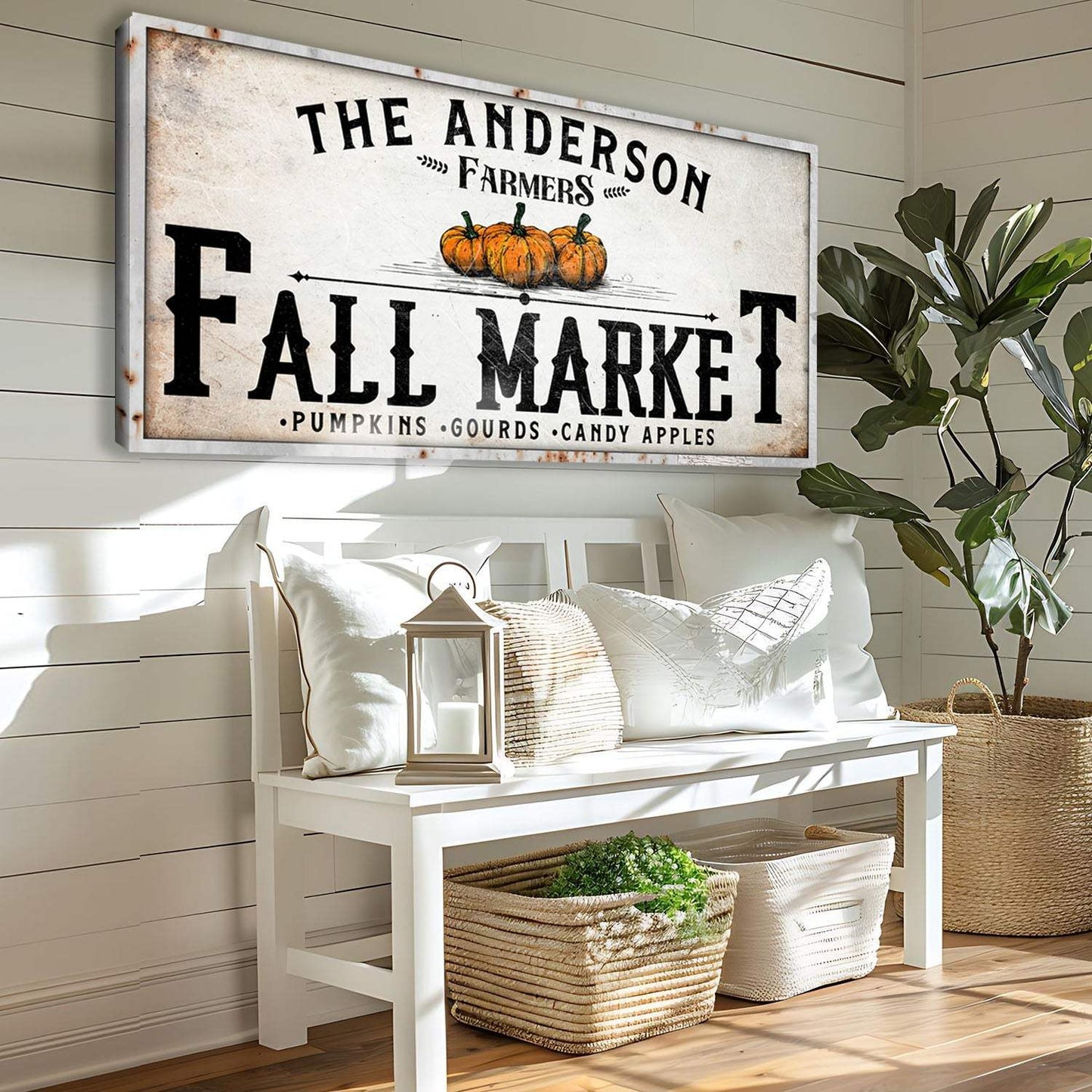 Farmers Fall Market Sign - Tailored Canvases - Flyclothing LLC