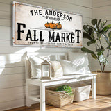 Farmers Fall Market Sign - Tailored Canvases - Flyclothing LLC