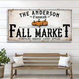 Farmers Fall Market Sign - Tailored Canvases - Flyclothing LLC