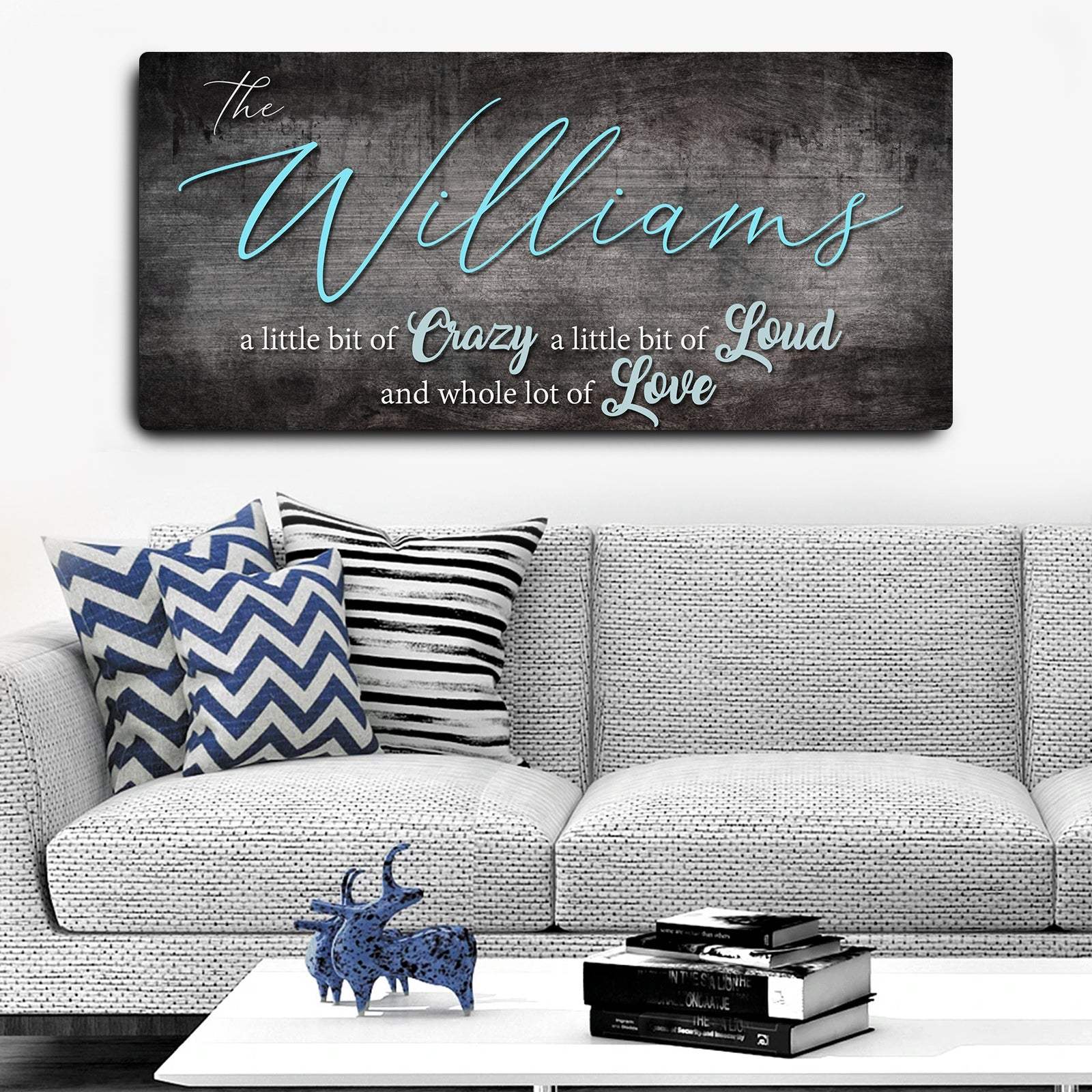 Crazy Lousd Lave Family Name Sign - Tailored Canvases - Flyclothing LLC