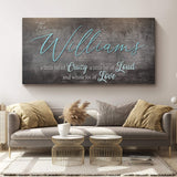 Crazy Lousd Lave Family Name Sign - Tailored Canvases - Flyclothing LLC