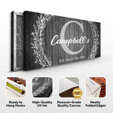 Family Name Sign - Monogram Sign - Tailored Canvases - Flyclothing LLC