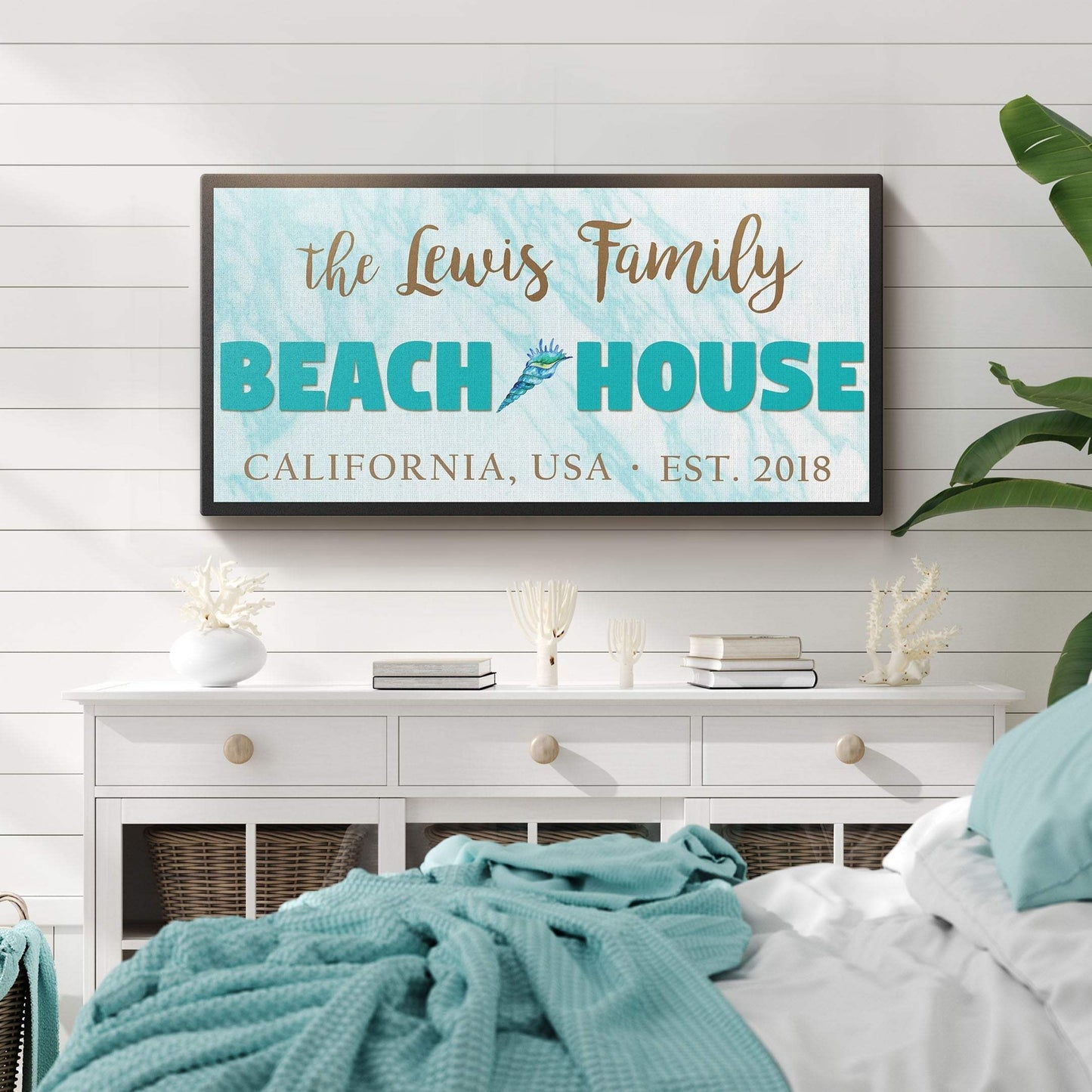 Beach House Sign II - Tailored Canvases - Flyclothing LLC